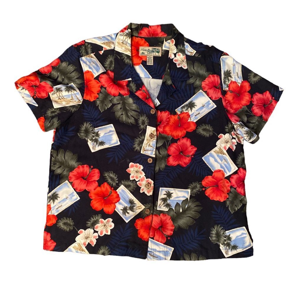 Havana Jack's Cafe Tropical Aloha XL Shirt - Perfect for Men's Hawaiian Theme